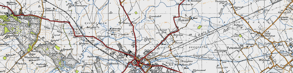 Old map of Elmhurst in 1946