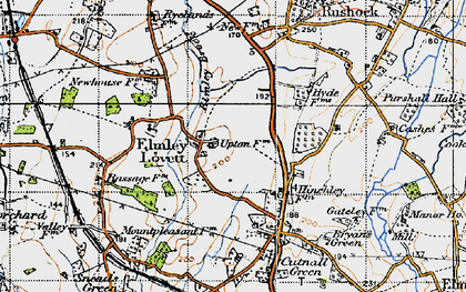 Old map of Elmley Lovett in 1947