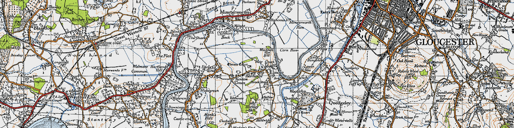 Old map of Windmill Hill in 1947