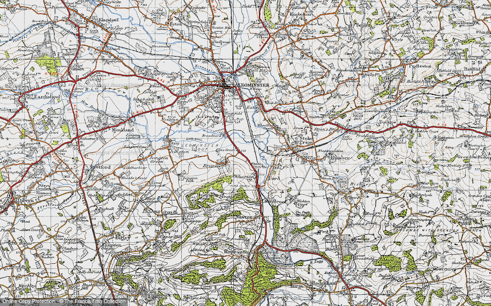 Old Map of Elms Green, 1947 in 1947