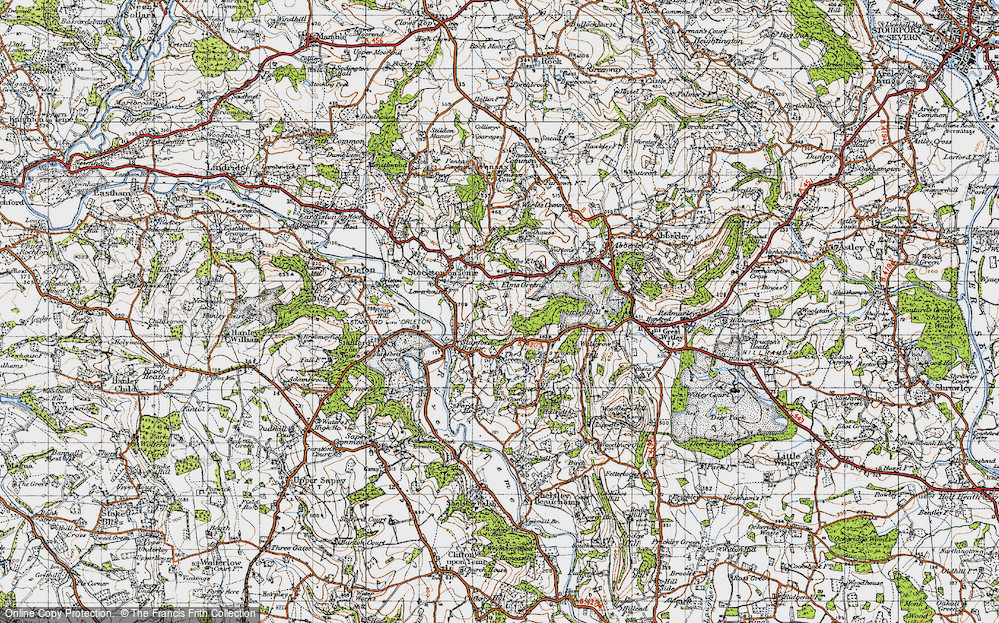 Old Map of Elms Green, 1947 in 1947