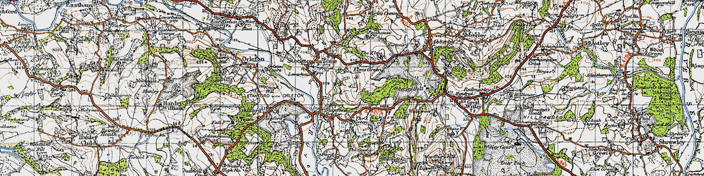 Old map of Elms Green in 1947