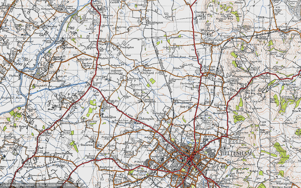 Old Map of Elmstone Hardwicke, 1946 in 1946