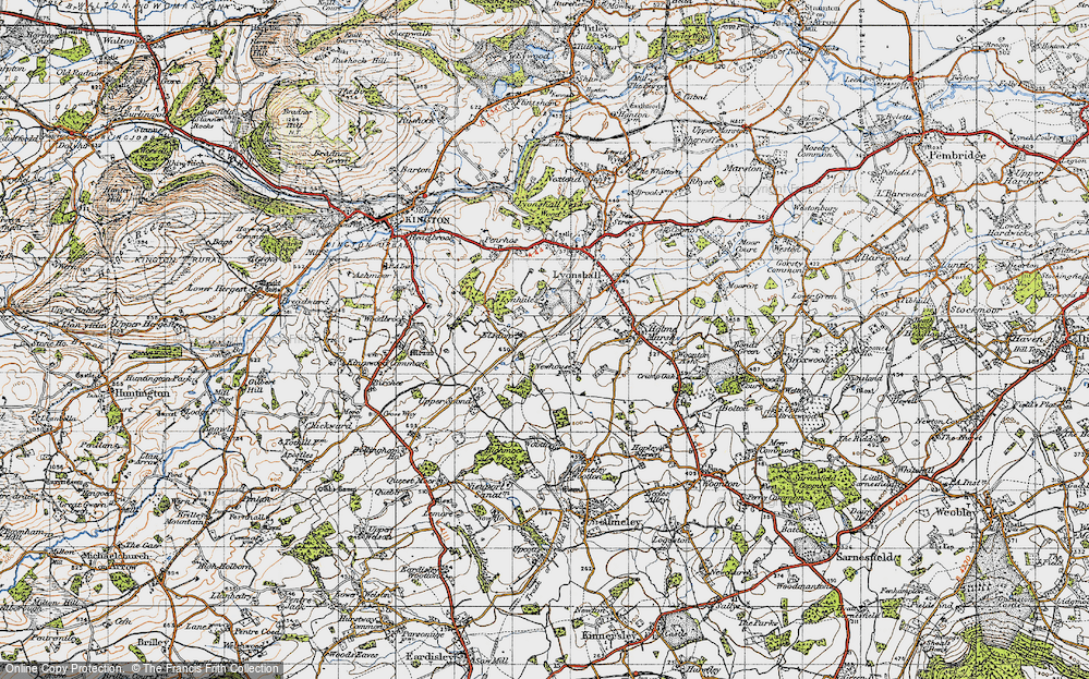 Old Map of Elsdon, 1947 in 1947