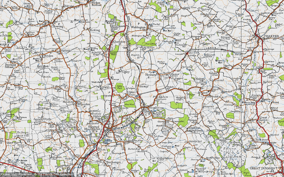 Old Map of Elsenham Sta, 1946 in 1946