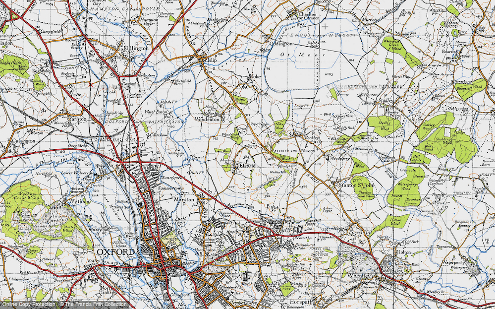 Old Map of Elsfield, 1946 in 1946