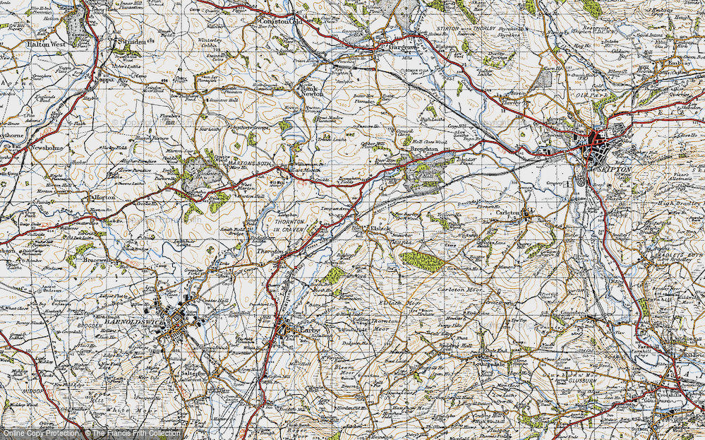 Old Map of Elslack, 1947 in 1947