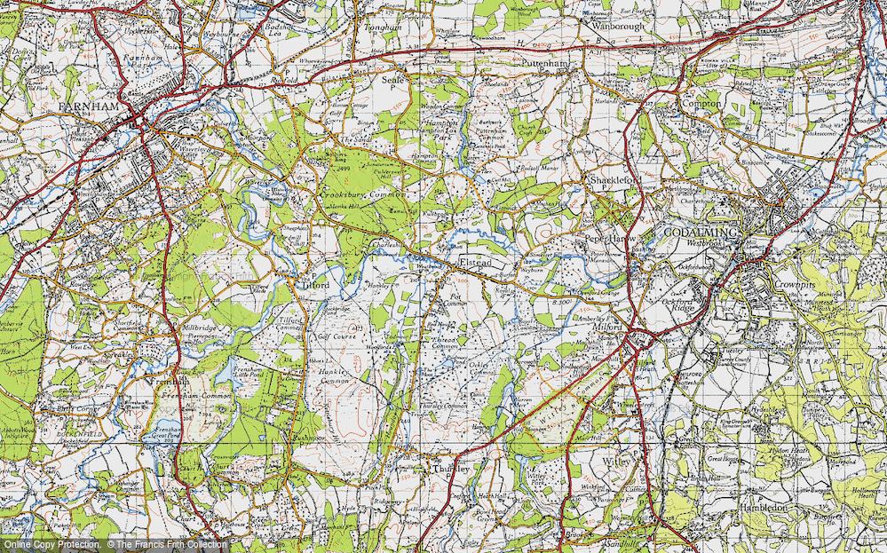Old Map of Elstead, 1940 in 1940