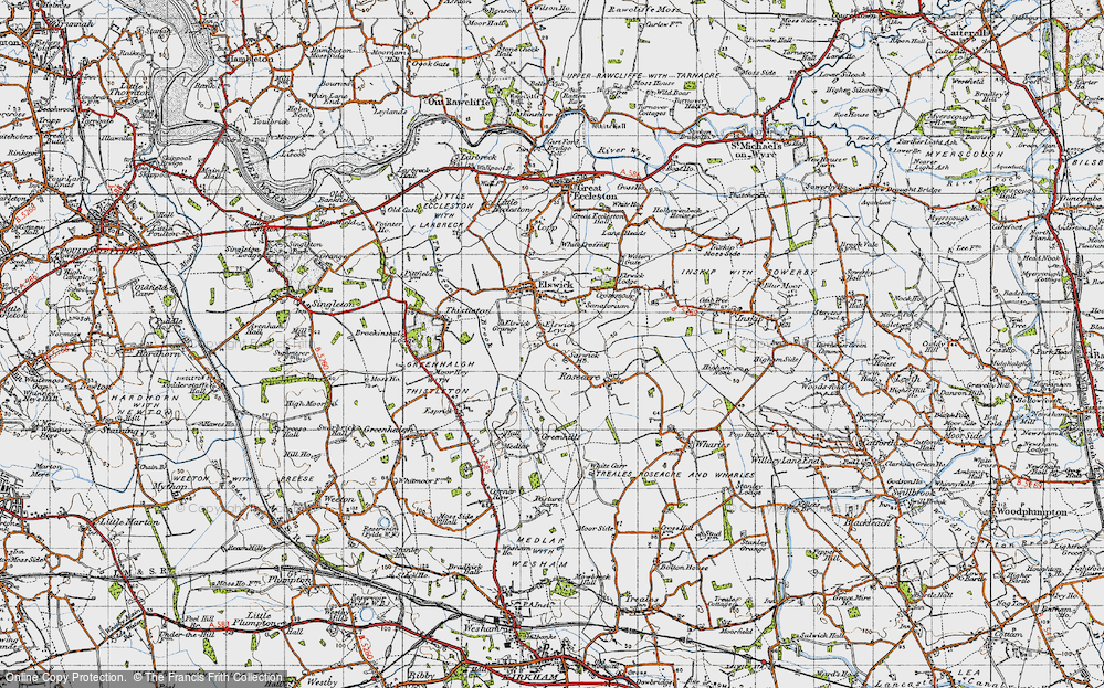 Old Map of Elswick Leys, 1947 in 1947