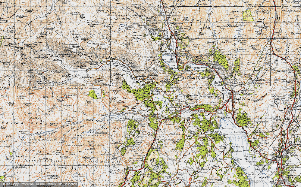 Old Map of Elterwater, 1947 in 1947