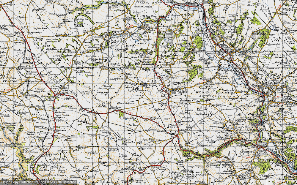 Old Map of Elton, 1947 in 1947
