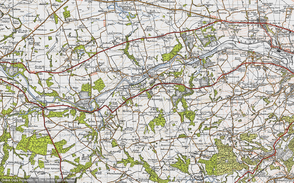 Old Map of Eltringham, 1947 in 1947