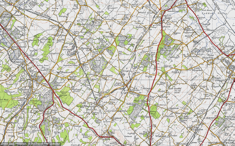 Old Map of Elvington, 1947 in 1947