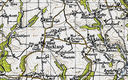 Old map of Elwell in 1946