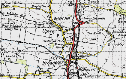 Old map of Elwell in 1946