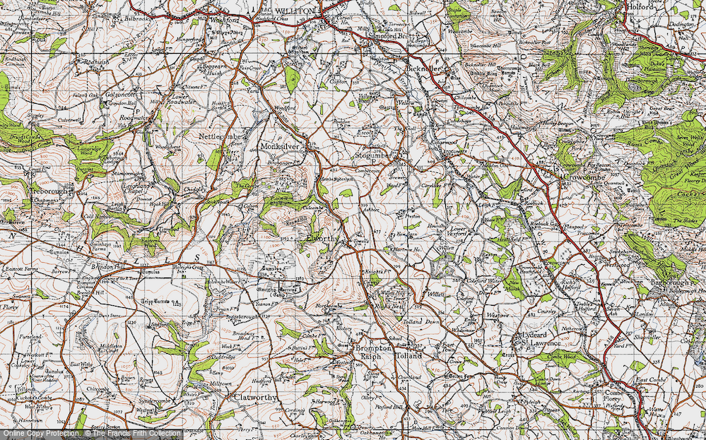 Old Map of Elworthy, 1946 in 1946