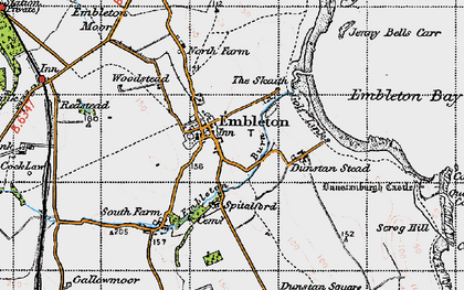 Old map of Embleton in 1947