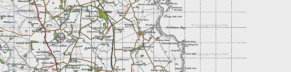 Old map of Woodstead in 1947