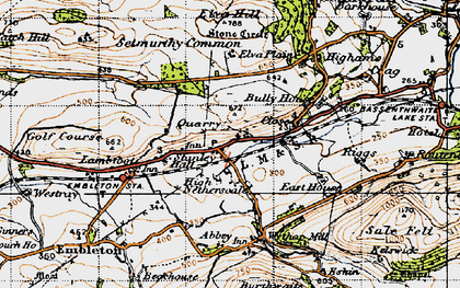 Old map of Embleton in 1947
