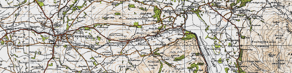 Old map of Embleton in 1947