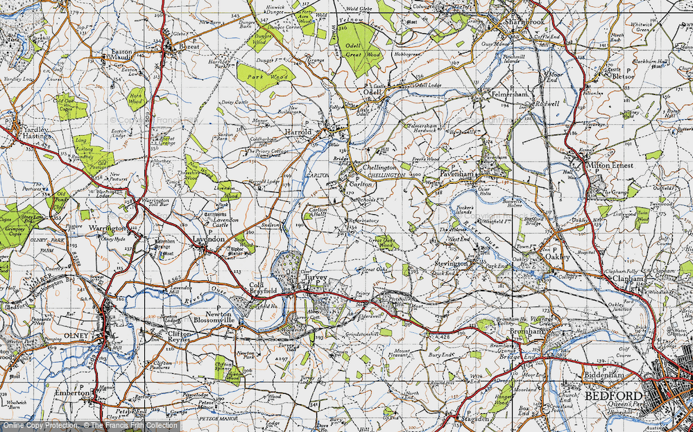 Old Map of Emmaus Village Carlton, 1946 in 1946