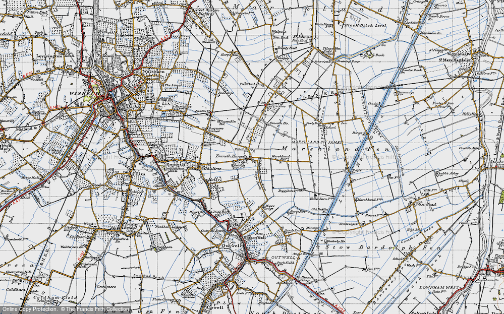 Old Map of Emneth Hungate, 1946 in 1946