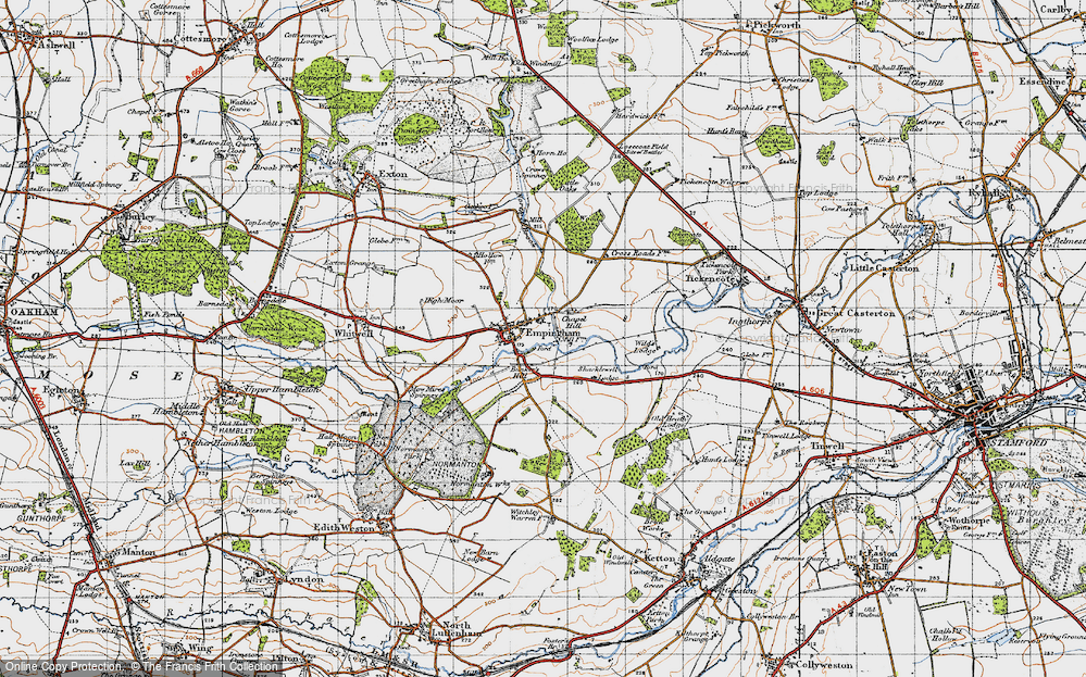 Old Map of Empingham, 1946 in 1946
