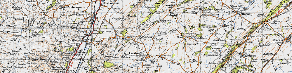 Old map of Enchmarsh in 1947