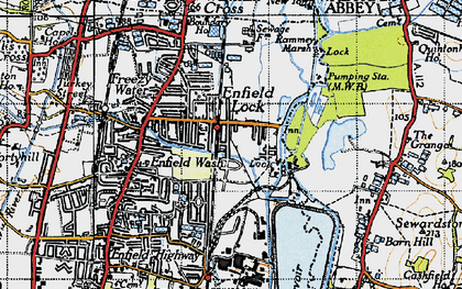 Old map of Enfield Island Village in 1946