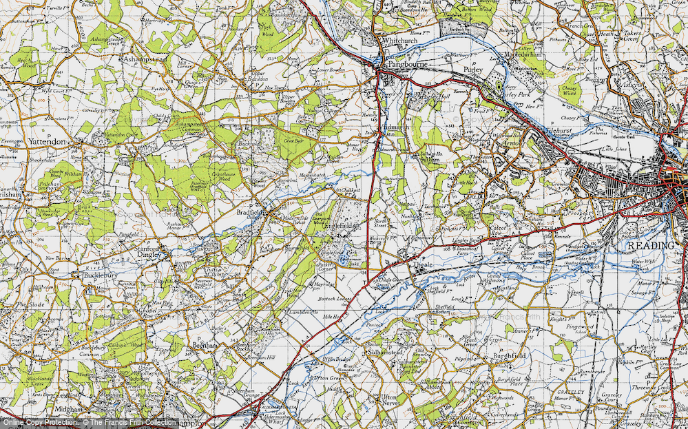 Old Map of Englefield, 1945 in 1945
