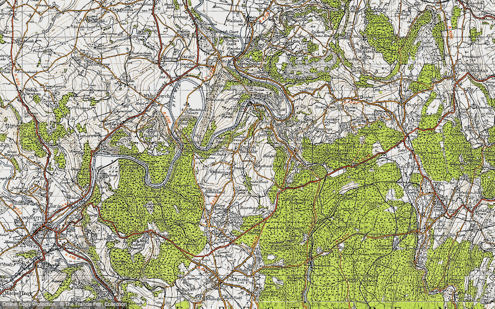 Old Map of English Bicknor, 1947 in 1947