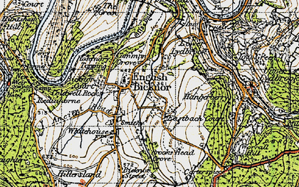 Old map of English Bicknor in 1947