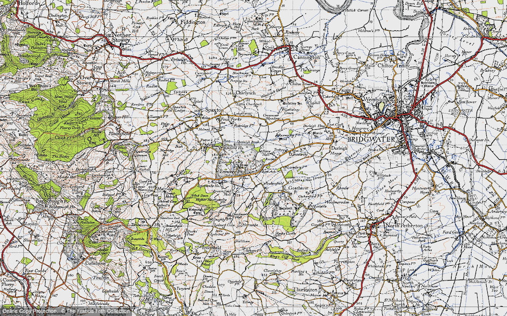 Old Map of Enmore, 1946 in 1946