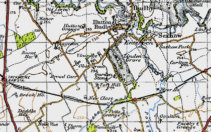 Old map of Linden Grange in 1947