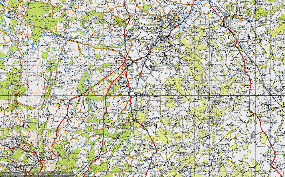 Old Map of Enton Green, 1940 in 1940