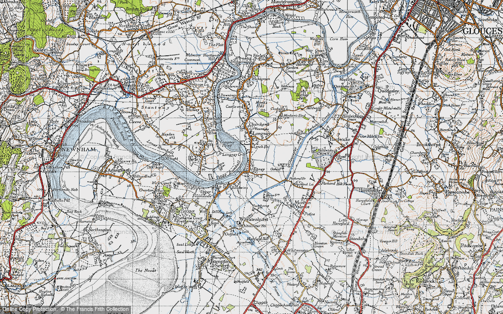 Old Map of Epney, 1946 in 1946