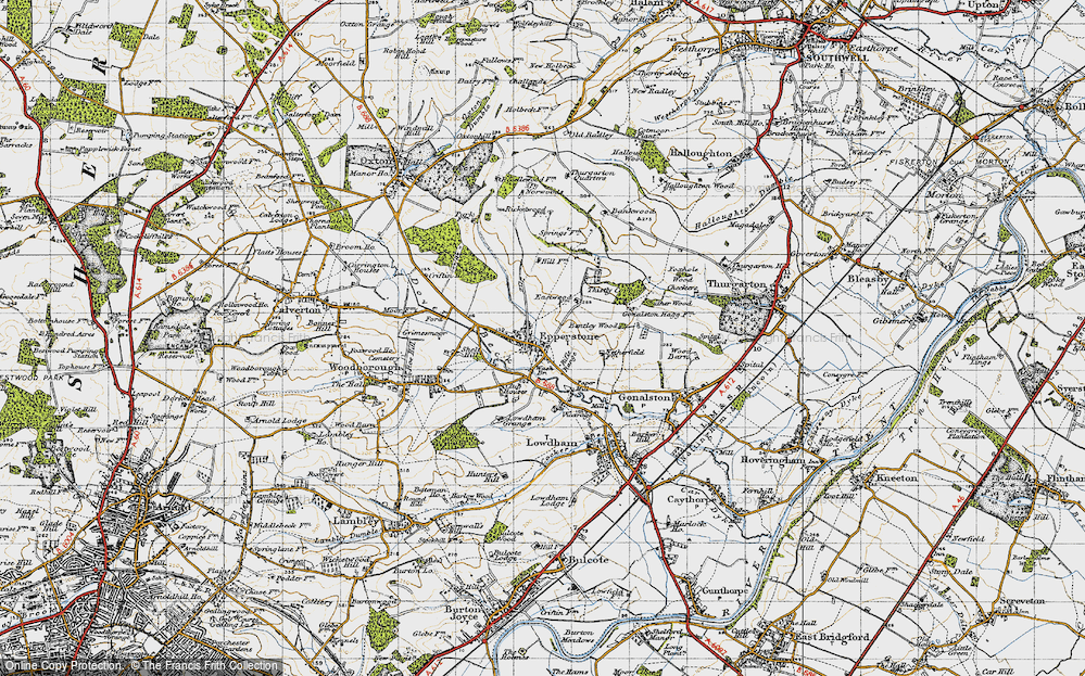 Old Map of Epperstone, 1946 in 1946