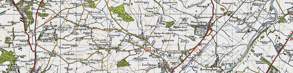 Old map of Eastwood Fm in 1946