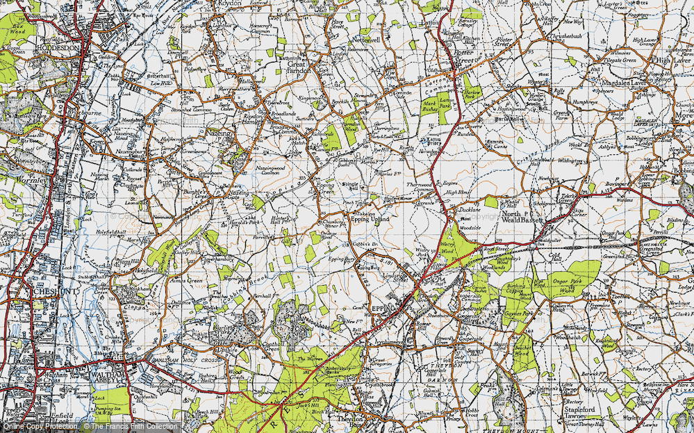 Old Map of Epping Upland, 1946 in 1946