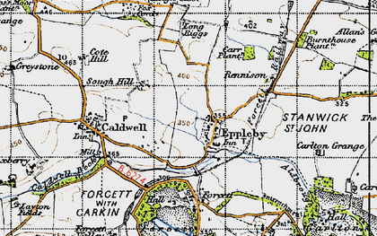 Old map of Eppleby in 1947