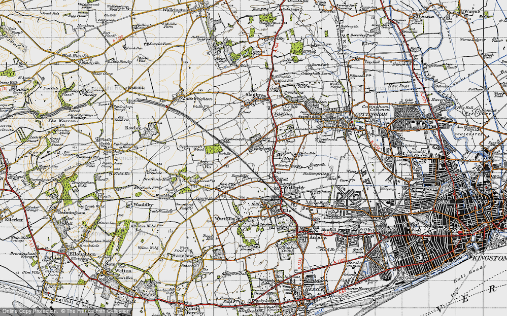 Old Map of Eppleworth, 1947 in 1947