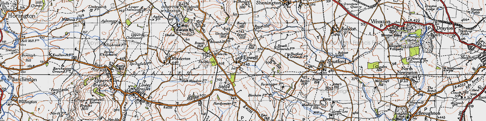Old map of Yarn Hill in 1946