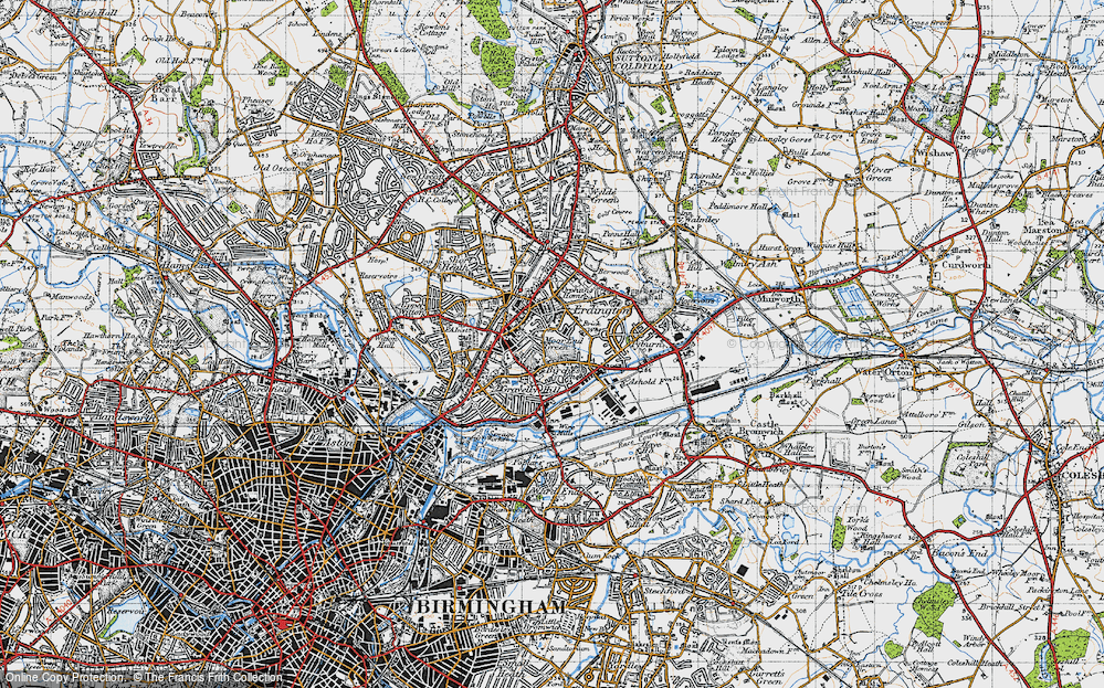 Old Map of Erdington, 1946 in 1946