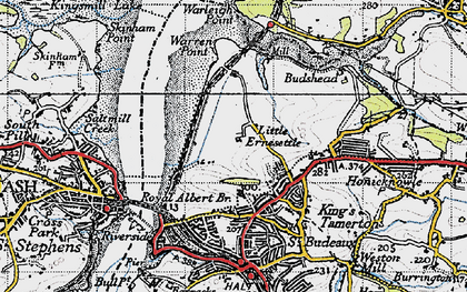 Old map of Ernesettle in 1946