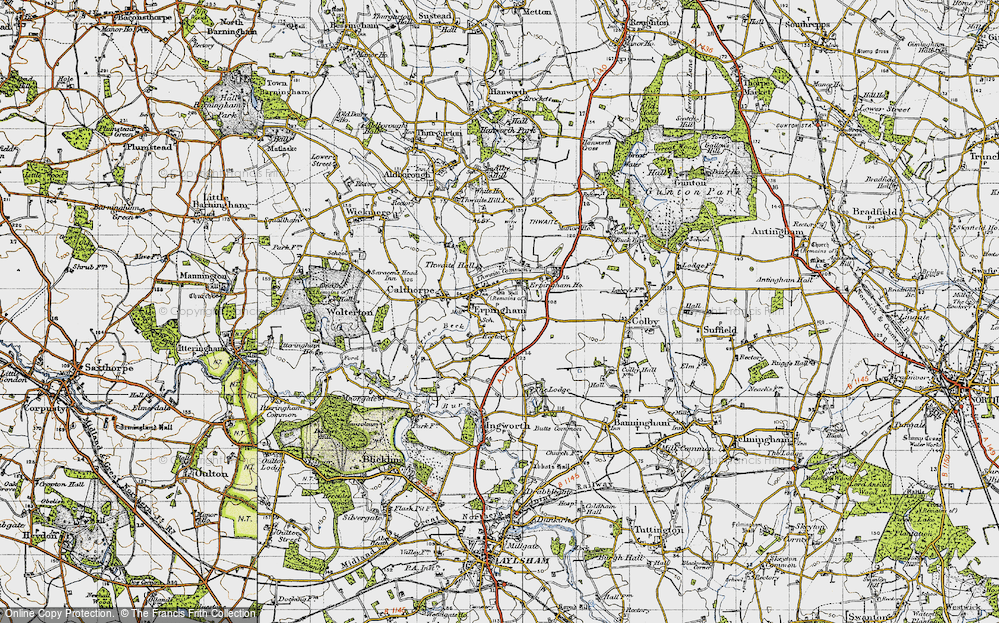 Old Map of Erpingham, 1945 in 1945
