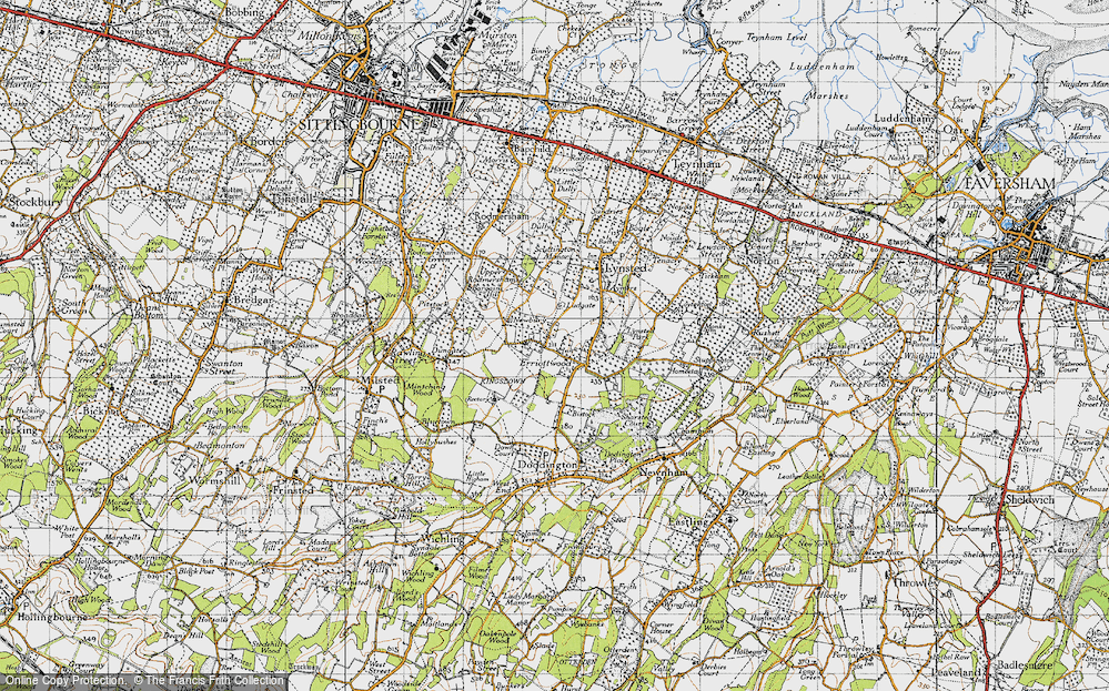 Old Map of Erriottwood, 1946 in 1946