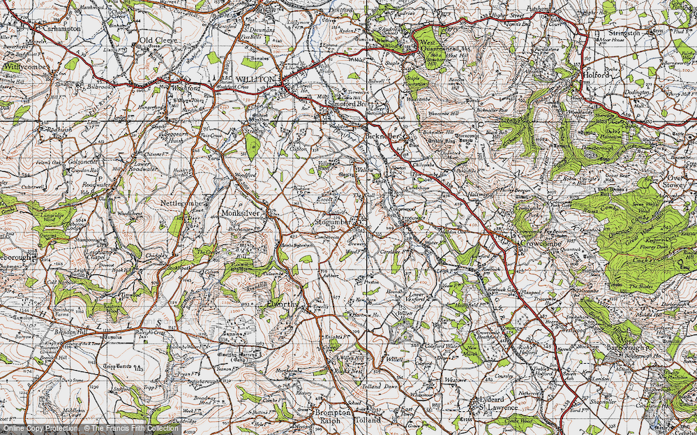 Old Map of Escott, 1946 in 1946