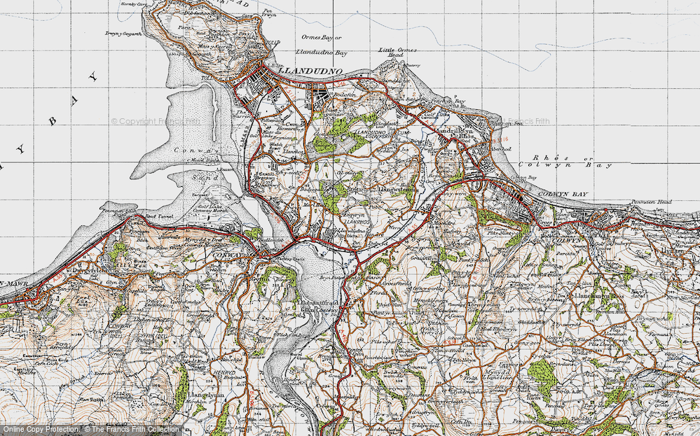 Old Map of Esgyryn, 1947 in 1947