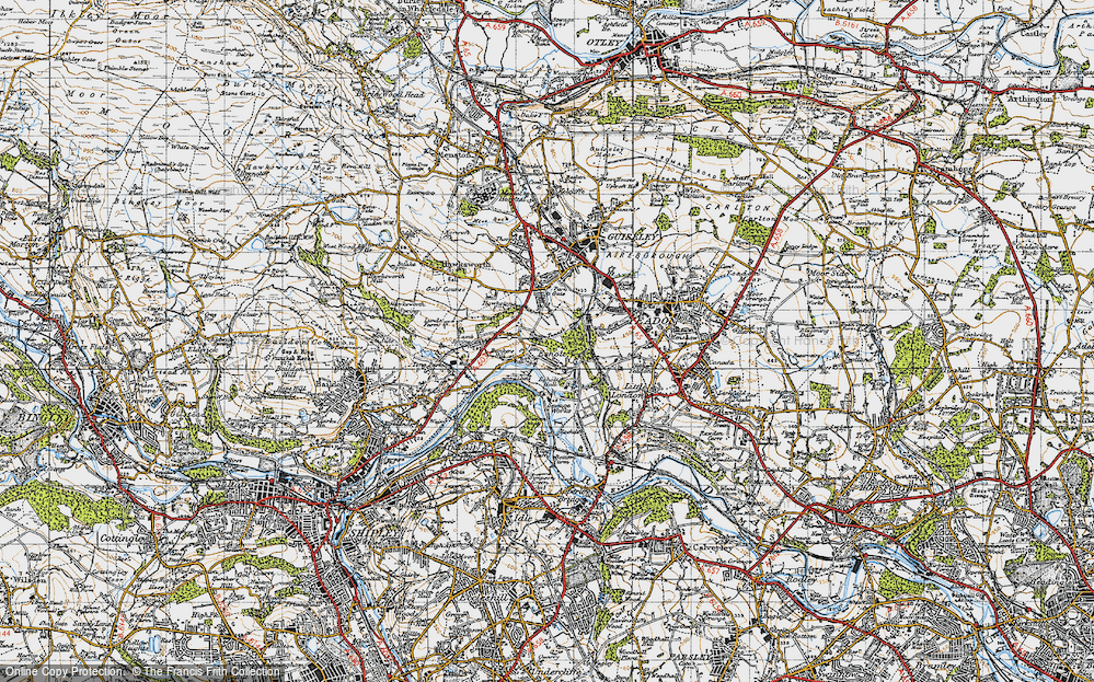 Old Map of Esholt, 1947 in 1947