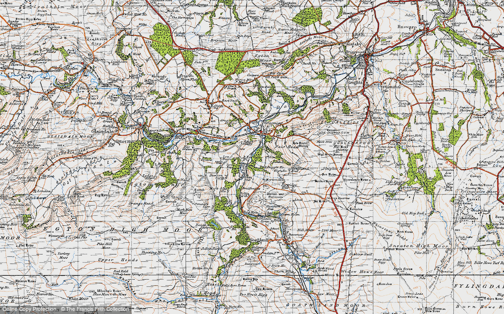Old Map of Esk Valley, 1947 in 1947